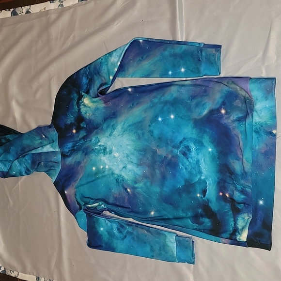 Blackmilk Galaxy Teal Slouchy S - Picture 2 of 2